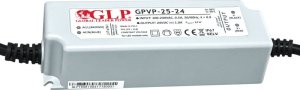GLP PSU: 12V/2A, CV, PFC, IP67, plastic case, double insulation wires 1