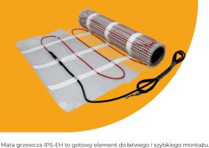 Mata grzewcza pod kafelki, ogrzewanie podłogowe, 0,5x12mb, 900W 3,9A 1