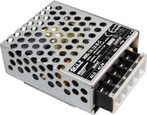 MRS-15-05-H-C: GLP: 5V/3A/15W enclosed PSU, Uin = 85-305VAC / 100-430VDC, Cover for terminal block 1