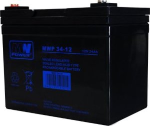 MWP 34-12: akumulator MWP 34-12 (Long Life, 12V-34Ah, M5) 1
