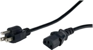 POSAC-C13-10/US15: POS AC-US cable C13-YJT3[10A]/NEMA5-15P[10A]125V SVT 18AWG L-1500 black 1