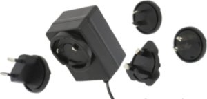 POS(B) 12V/1A/12W czarny, adapter horyzontalny, wtyk AC: EU/US/UK/AU. wtyk DC:2.1/5.5(+) 1