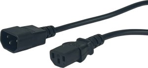 POSAC-C13-C14-10: POS AC cable C13-QT3[10A]-C14-QZ3[10A] H05VV-F3G0,75 L=1000 black 2