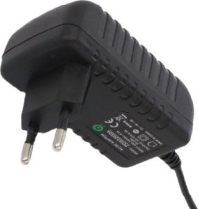 POSB09100A: POSB09100A 9V/1A/9W Czarny, adapter horyzontalny, gniazdo AC:CEE7/16. wtyk DC:2.1/5.5(+) 1