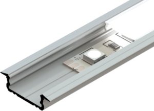 Wpuszczany profil ALU anoda srebrny 5x16mm 3030mm GROOVE anoda silver 3