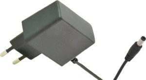 Zasilacz POSC 12V/1A/12W, adapter czarny, gniazdo AC:CEE 7/16. wtyk 2.1x5.5mm prosty 1
