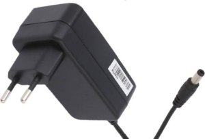 Zasilacz wtyczkowy - horyzontalny  24V/1A/24W,czarny, adapter, gniazdo AC: CEE 7/16, wtyk DC: 2.... 1