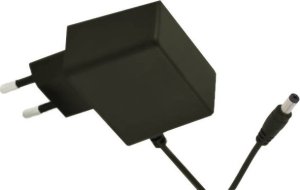 Zasilacz POSC 9V/1A/9W, adapter czarny, gniazdo AC:CEE 7/16. wtyk 2.1x5.5mm prosty 1