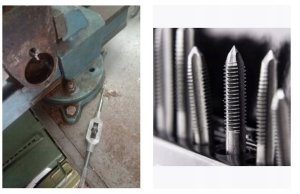 Zestaw gwintowników i narzynek 16el. (M3-M12) w organizerze PU 9