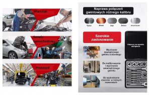 Zestaw gwintowników i narzynek 16el. (M3-M12) w organizerze PU 10