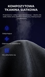 Fotel ergonomiczny gamingowy Angel Furia PRO z podnóżkiem 15