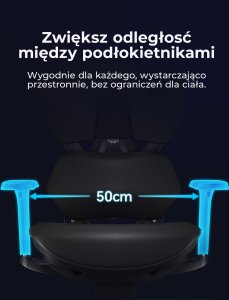 Fotel ergonomiczny gamingowy Angel Furia PRO z podnóżkiem 20