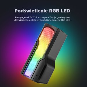 Rampage gamingowe głośniki/soundbar Arty X13 8