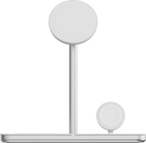 LINQ byELEMENTS 3in1 Qi2 Wireless Charging Stand, Indoor, AC, Wireless charging, Silver, White 1