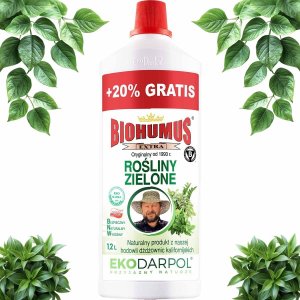 EKODARPOL BIOHUMUS EXTRA Rośliny Zielone 1L + 20% gratis 1