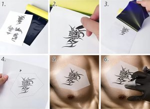 Papier Termiczny do Tatuaży do Drukarki Termicznej A4 Arkusz 100 szt Zenwire 3