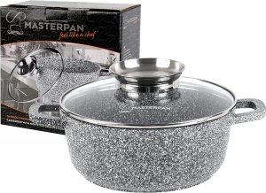 Garnek 6,5L 28cm pokrywka Aroma Knob granitowy 1