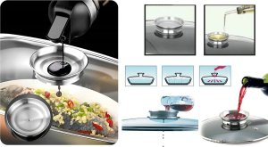 Garnek 6,5L 28cm pokrywka Aroma Knob granitowy 4