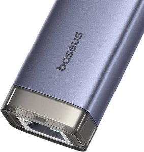 Hub 4w1 Baseus UltraJoy USB-A&USB-C do 3xUSB3.0+USB-C+RJ45 (szary) 5