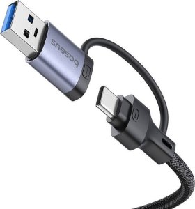 Hub 4w1 Baseus UltraJoy USB-A&USB-C do 3xUSB3.0+USB-C+RJ45 (szary) 6