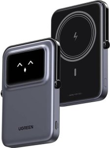 Powerbank magnetyczny 5000mAh Ugreen Uno PB571, USB-C (szary) 3