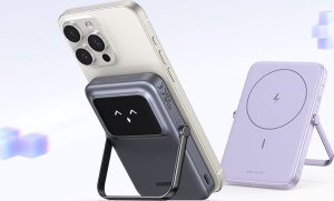 Powerbank magnetyczny 5000mAh Ugreen Uno PB571, USB-C (szary) 8