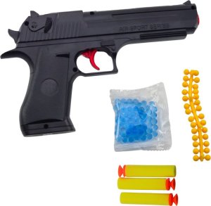 LeanToys Pistolet Sportowy 388 Strzałki Piankowe Kulki Wodne 3