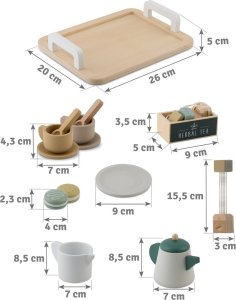 Melissa & Doug Drewniany zestaw do herbaty NK-864 Nukido 5