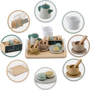 Melissa & Doug Drewniany zestaw do herbaty NK-864 Nukido 8