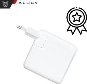 Ładowarka Zasilacz do Apple MacBook Alogy Universal Charger Kabel 2m USB-C do USB-C Szybkie ładowanie PowerDelivery PD 87W Biały 2
