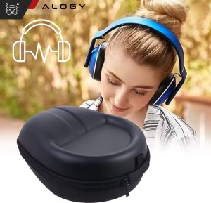 Etui ochronne na słuchawki do JBL TUNE 720BT 760NC 770NC Alogy Hard Case obudowa ochronna na zamek 23x18x11cm Czarne 2