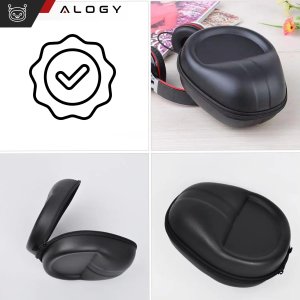 Etui ochronne na słuchawki do JBL TUNE 720BT 760NC 770NC Alogy Hard Case obudowa ochronna na zamek 23x18x11cm Czarne 3