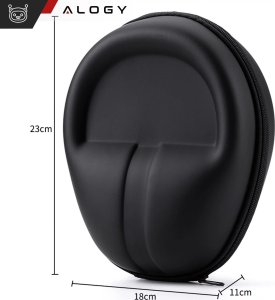 Etui ochronne na słuchawki do JBL TUNE 720BT 760NC 770NC Alogy Hard Case obudowa ochronna na zamek 23x18x11cm Czarne 5