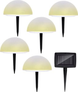 Grundig Lampy solarne półkule LED z wtyczką uziemiającą 5 sztuk 1