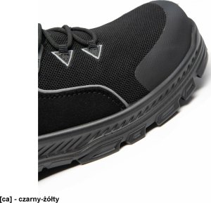 BBBO S1PS SR FO ESD - półbut wytrzymała tkanina poliestera mikrofibra higroskopijna wyściółka wkładka antygrzybiczna - czarny-turkusowy 44 12