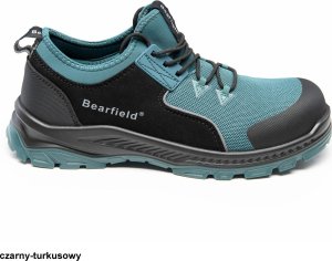 BBBO S1PS SR FO ESD - półbut wytrzymała tkanina poliestera mikrofibra higroskopijna wyściółka wkładka antygrzybiczna - czarny-turkusowy 44 18