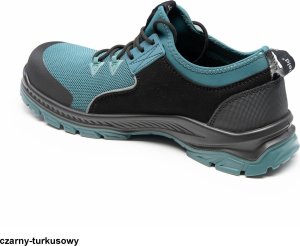 BBBO S1PS SR FO ESD - półbut wytrzymała tkanina poliestera mikrofibra higroskopijna wyściółka wkładka antygrzybiczna - czarny-turkusowy 44 20