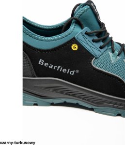 BBBO S1PS SR FO ESD - półbut wytrzymała tkanina poliestera mikrofibra higroskopijna wyściółka wkładka antygrzybiczna - czarny-turkusowy 44 26