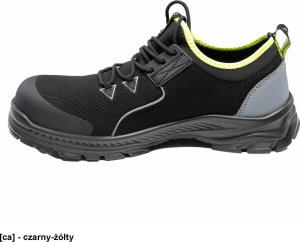 BBBO S1PS SR FO ESD - półbut wytrzymała tkanina poliestera mikrofibra higroskopijna wyściółka wkładka antygrzybiczna - czarny-turkusowy 44 3