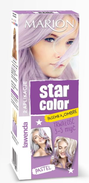 Marion Star Color Pastel Krem koloryzujący Lawenda 2x35ml 1