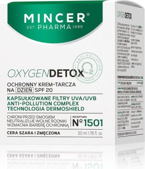 Mincer Pharma Oxygen Detox Ochronny krem-tarcza na dzień SPF20 nr 1501 50ml 1