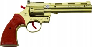 Rewolwer Na Kapiszony Pistolet Rekwizyt Dźwięk Strzału Złoty 3