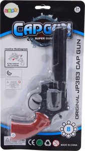 Rewolwer Na Kapiszony Pistolet Rekwizyt Dźwięk Strzału Czarny 4