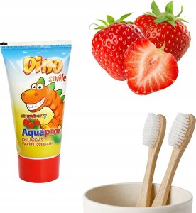 Mattes Dino Pasta do zębów dla dzieci Truskawka 60g 2