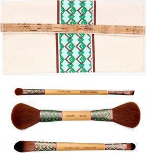 Ilu Zestaw 5 pędzli do makijażu + Bambusowa tuba do przechowywania 3