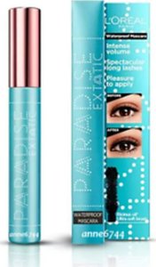 L'Oreal Paris Paradise Extatic Waterproof Mascara Intense Volume Wodoodporny Pogrubiający Tusz Do Rzęs Noir Black Czarny 6ml 1