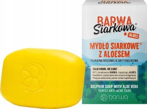 Barwa Siarkowa Mydło siarkowe w kostce z aloesem 100g 1