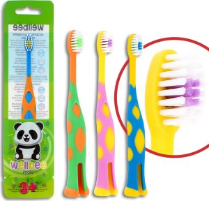 Wellbee Kids Szczoteczka dla dzieci (3+) Travel Soft - mix kolorów 1