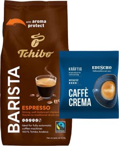 Kawa ziarnista Tchibo Barista Espresso 1kg + Eduscho Caffe Crema 100g 1