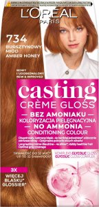 L'Oreal Paris Casting creme gloss farba do włosów 734 bursztynowy miód 1